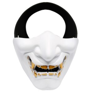 Demi Masque Japonais Hannya Blanc