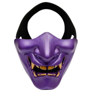 Demi Masque Japonais Hannya Violet