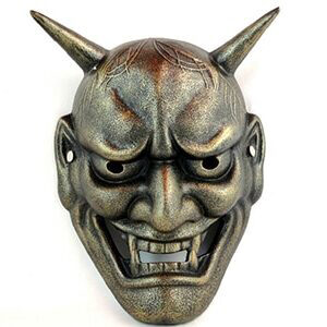 Masque Japonais Hannya Bronze Antique