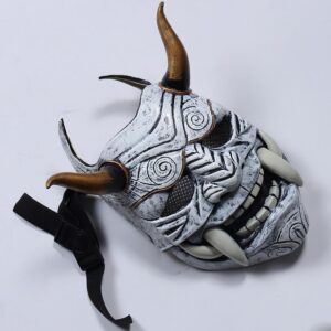 Masque Japonais Oni Blanc