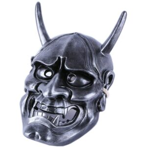 Masque Japonais Hannya Argenté